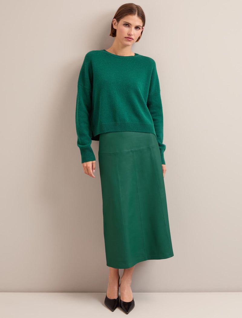 Lainey Cashmere Jumper - Mid Green