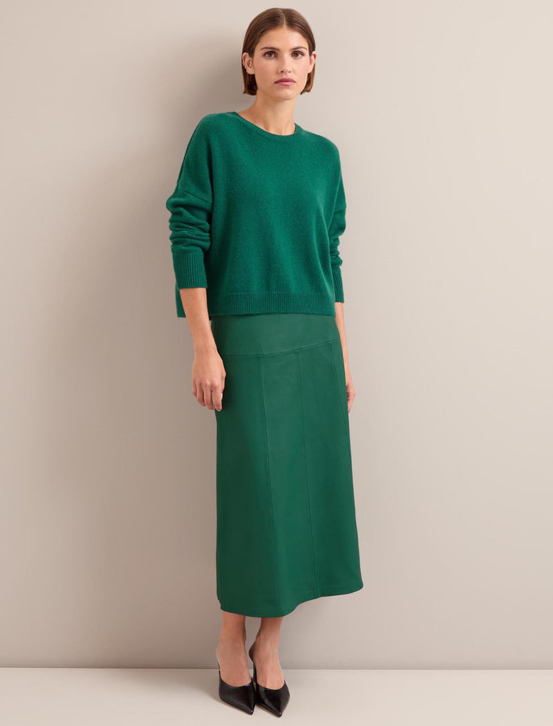 Lainey Cashmere Jumper - Mid Green