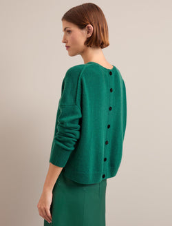 Lainey Cashmere Jumper - Mid Green