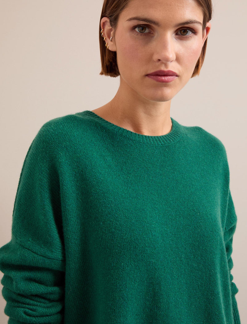 Lainey Cashmere Jumper - Mid Green