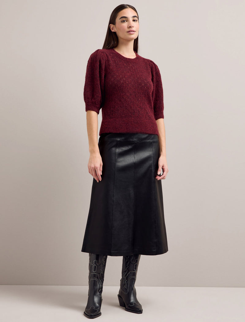 Jolie Alpaca Jumper - Burgundy