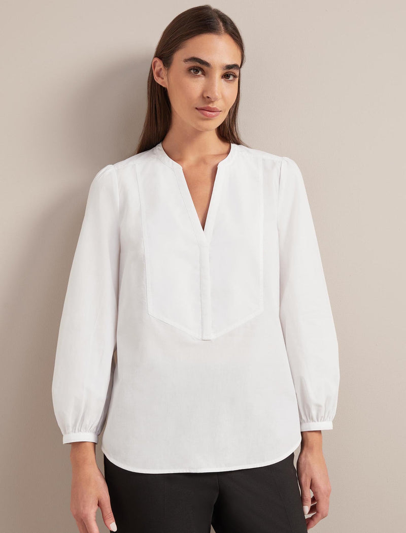 Sadie Organic Cotton Shirt - White