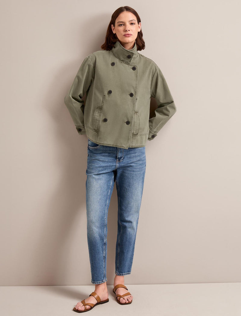Rory Cotton Twill Jacket - Khaki