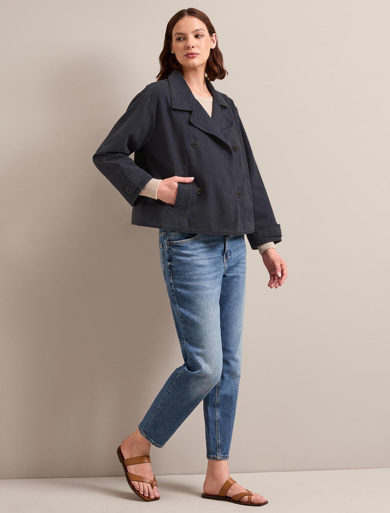 Rory Cotton Twill Jacket - Navy