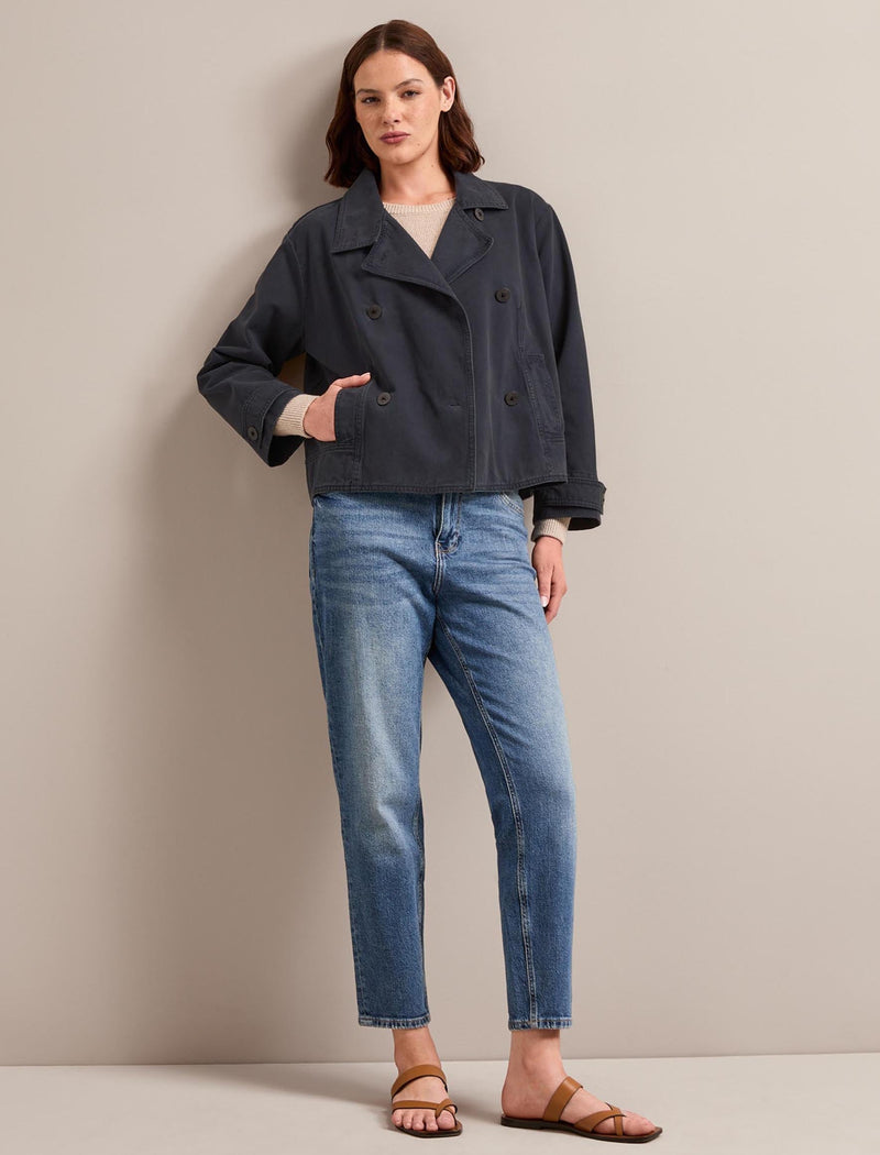 Rory Cotton Twill Jacket - Navy