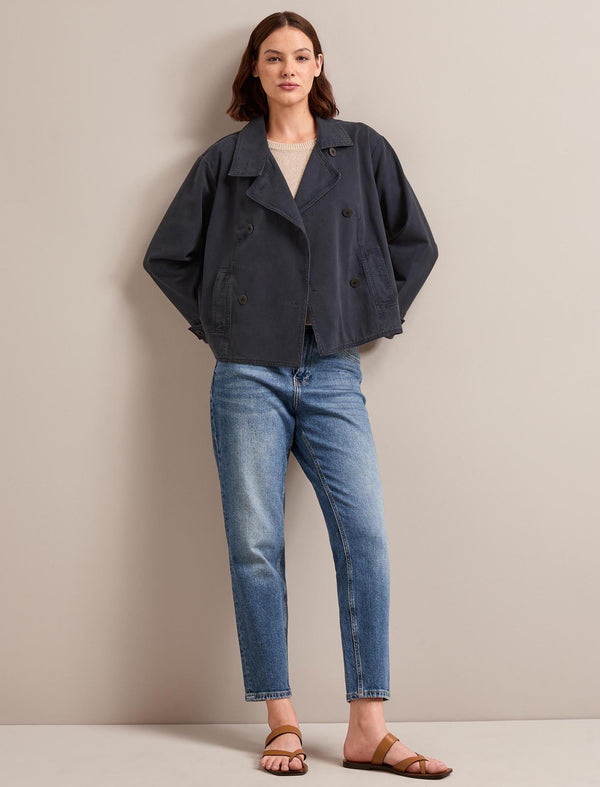 Rory Cotton Twill Jacket - Navy