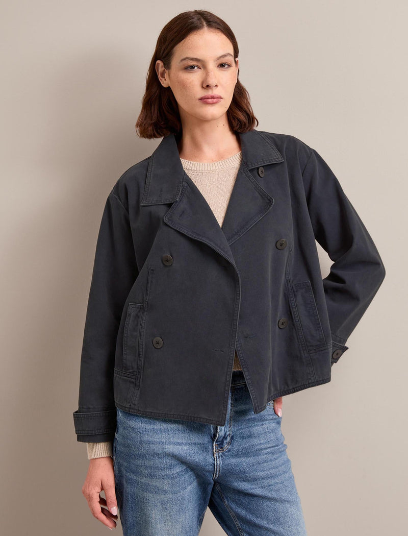 Rory Cotton Twill Jacket - Navy
