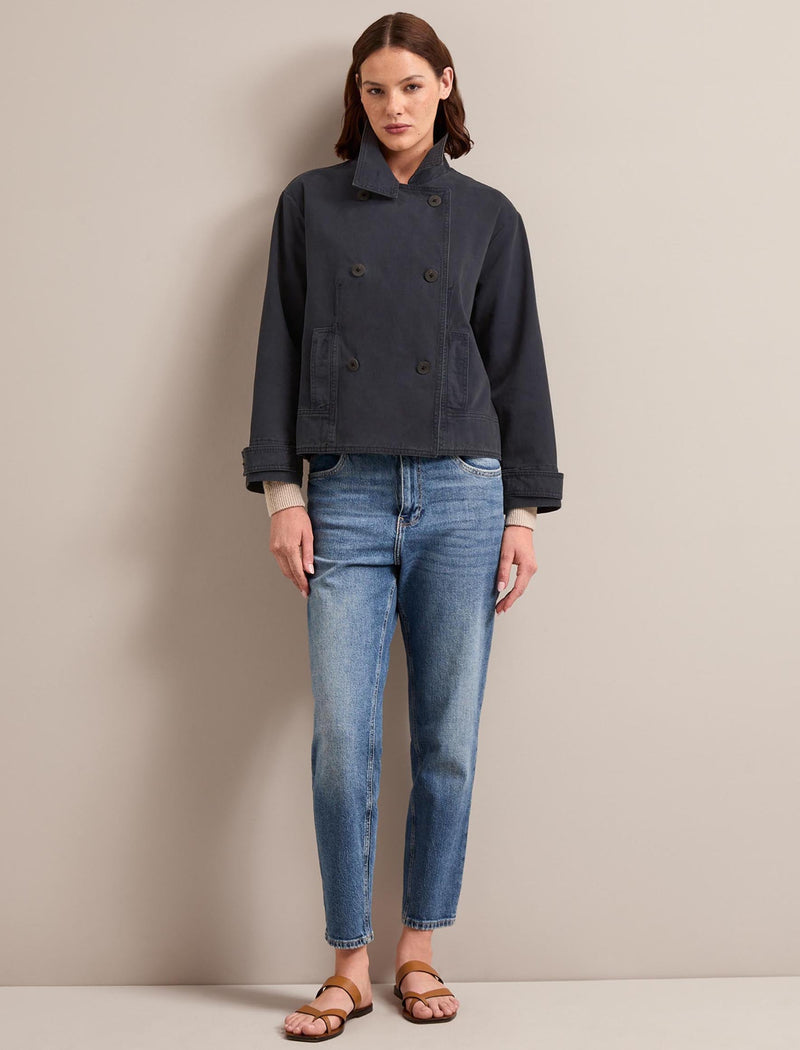 Rory Cotton Twill Jacket - Navy