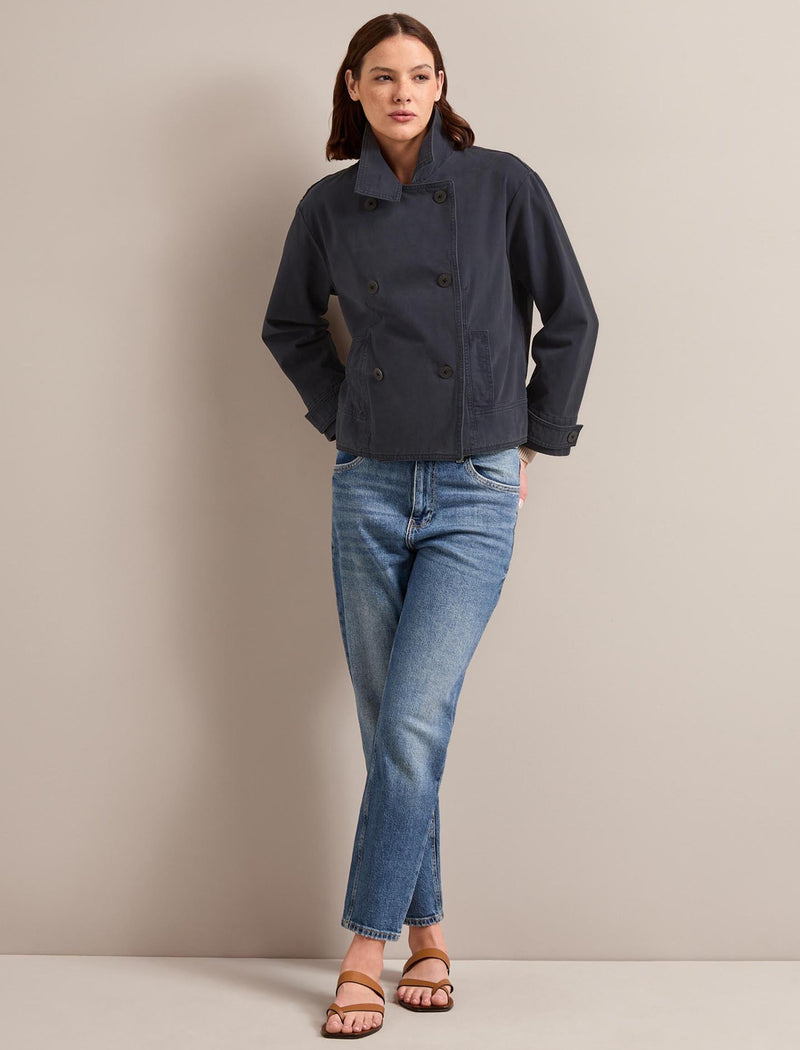 Rory Cotton Twill Jacket - Navy