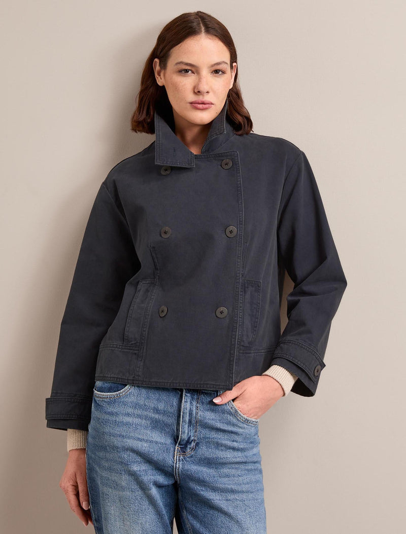 Rory Cotton Twill Jacket - Navy