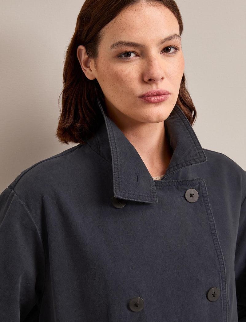 Rory Cotton Twill Jacket - Navy