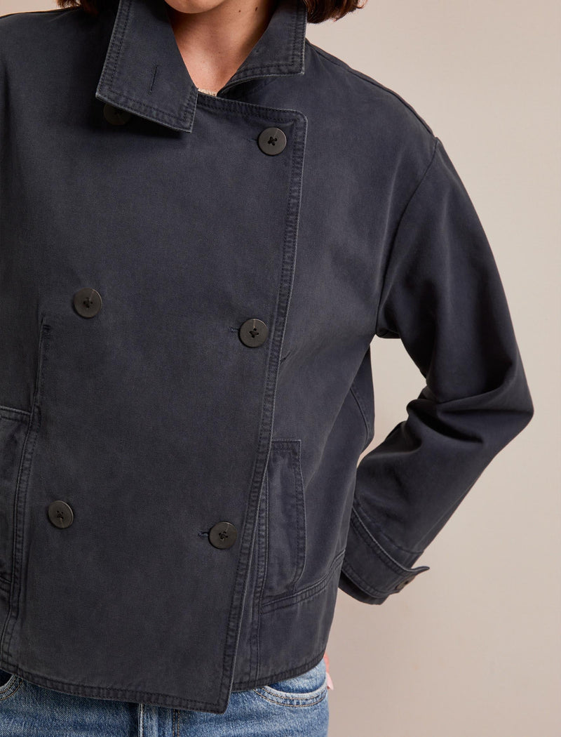 Rory Cotton Twill Jacket - Navy