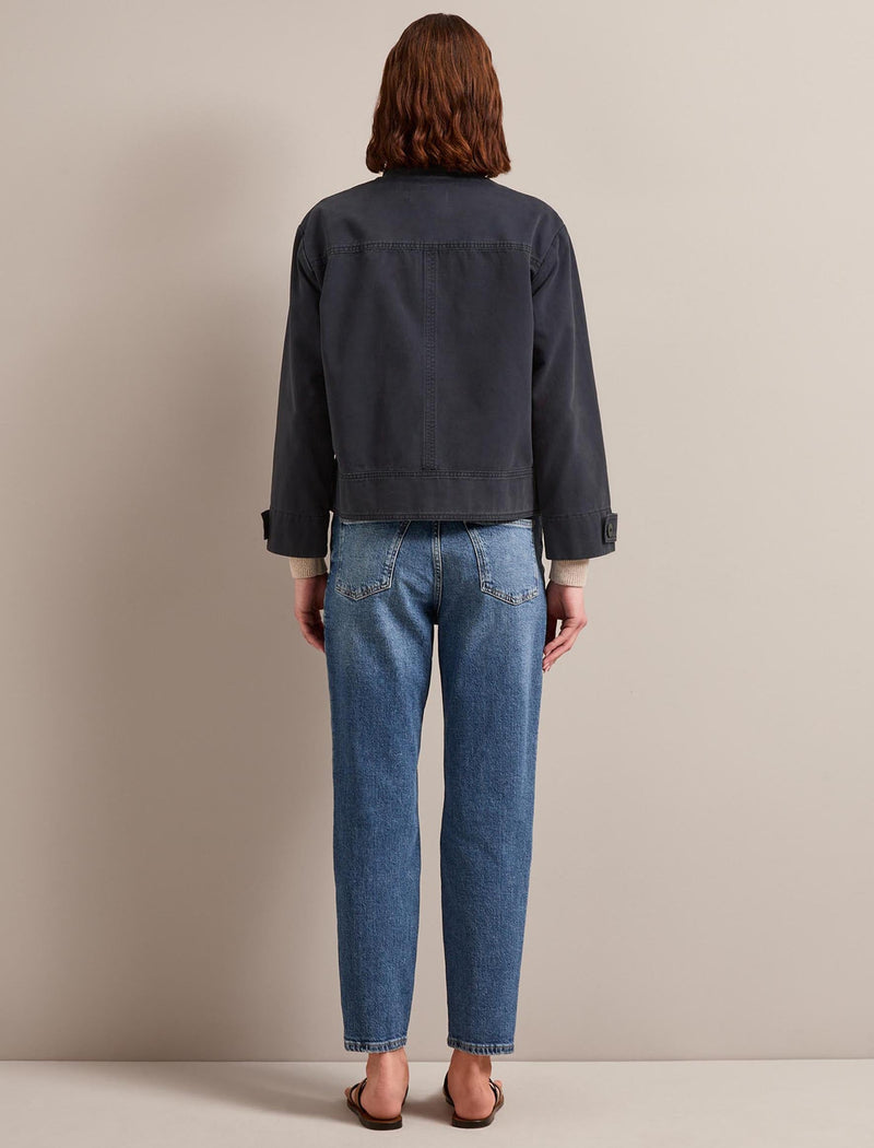 Rory Cotton Twill Jacket - Navy