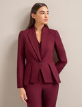 Audrey Wool Jacket - Burgundy