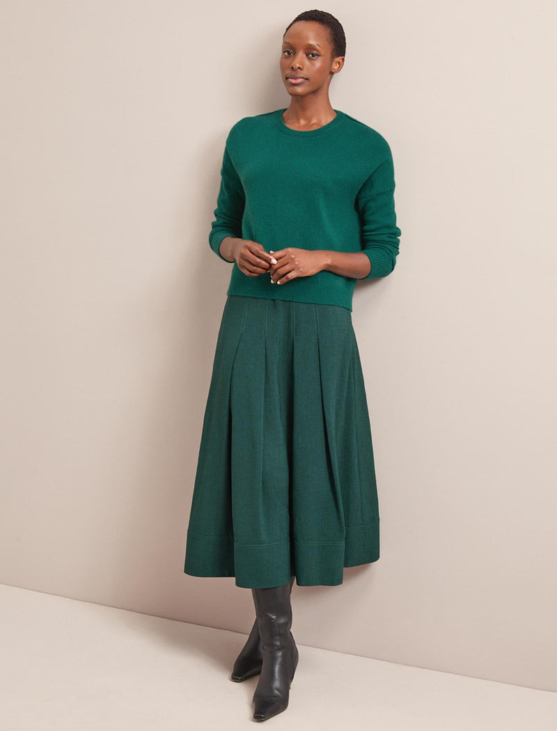 Lainey Cashmere Jumper - Mid Green