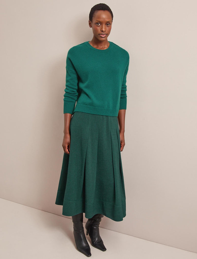 Lainey Cashmere Jumper - Mid Green