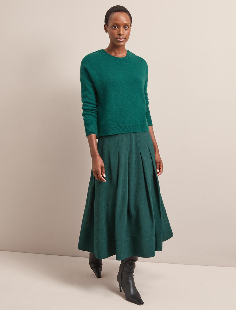 Lainey Cashmere Jumper - Mid Green