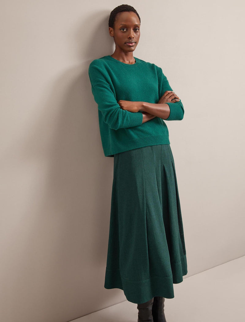 Lainey Cashmere Jumper - Mid Green