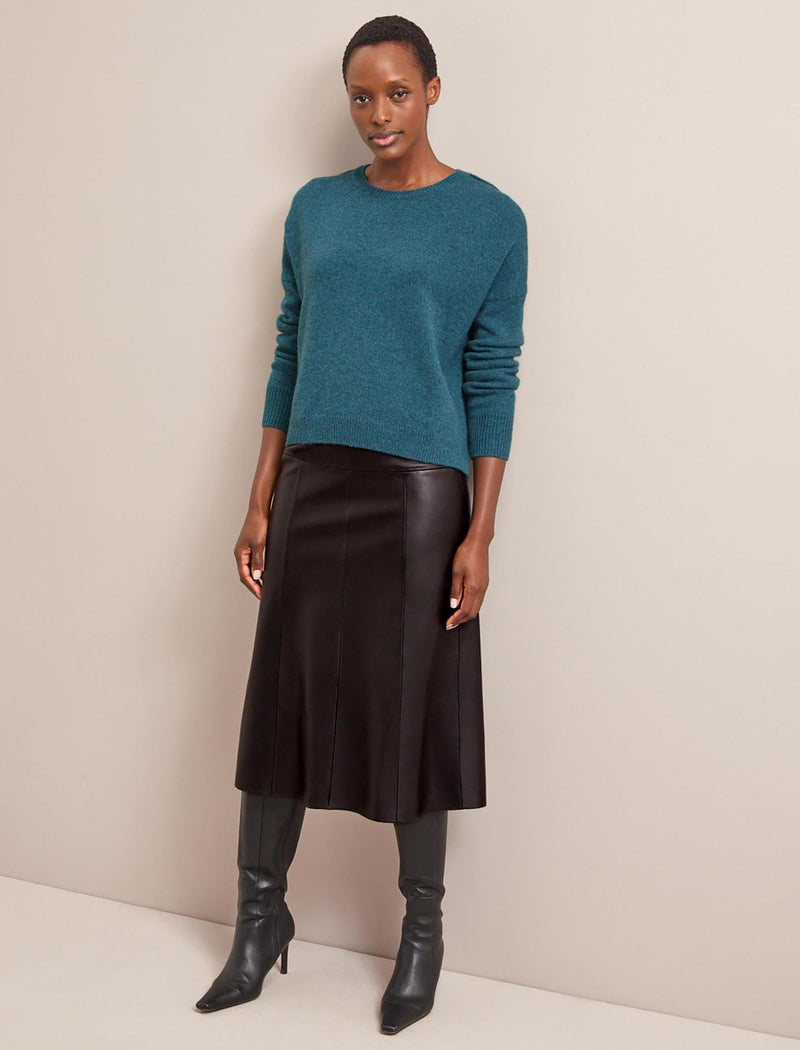 Lainey Cashmere Jumper - Petrol Blue