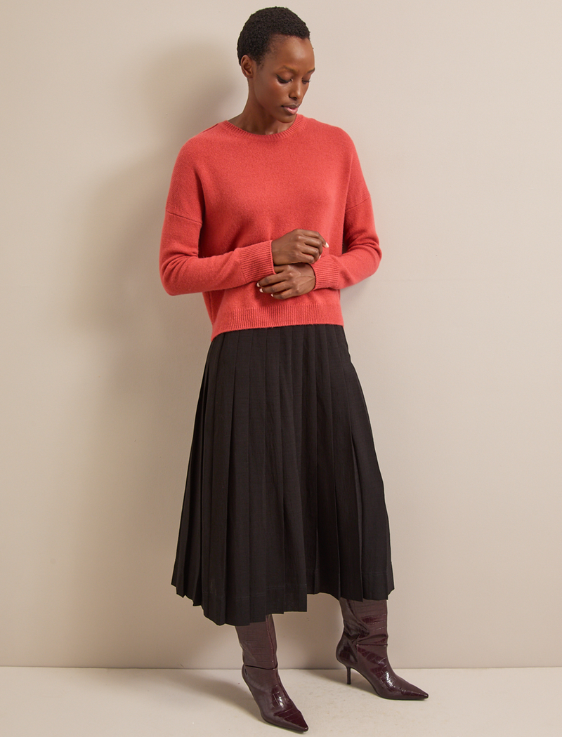 Lainey Cashmere Jumper - Rust