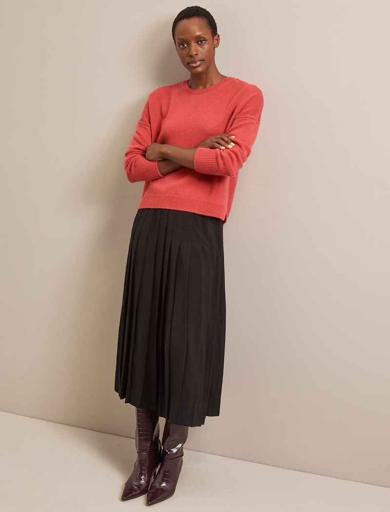 Lainey Cashmere Jumper - Rust