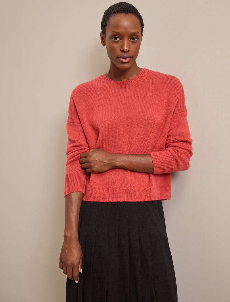 Lainey Cashmere Jumper - Rust