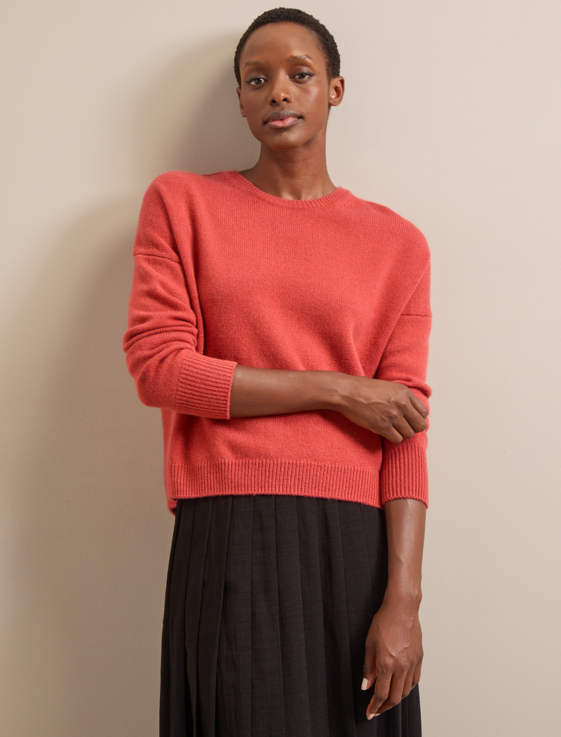 Lainey Cashmere Jumper - Rust