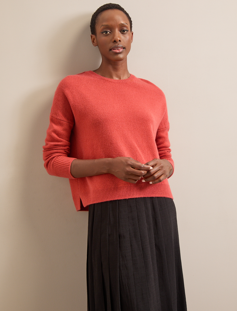 Lainey Cashmere Jumper - Rust