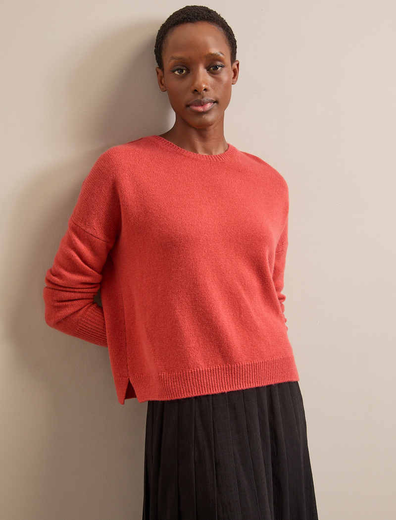 Lainey Cashmere Jumper - Rust