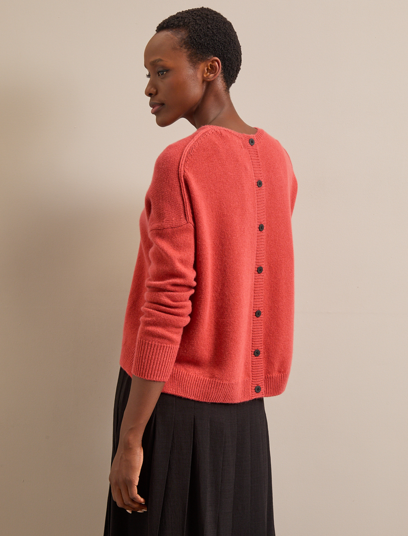 Lainey Cashmere Jumper - Rust