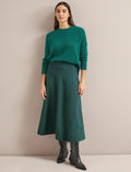 Selma Techni Voile Maxi Skirt - Dark Green