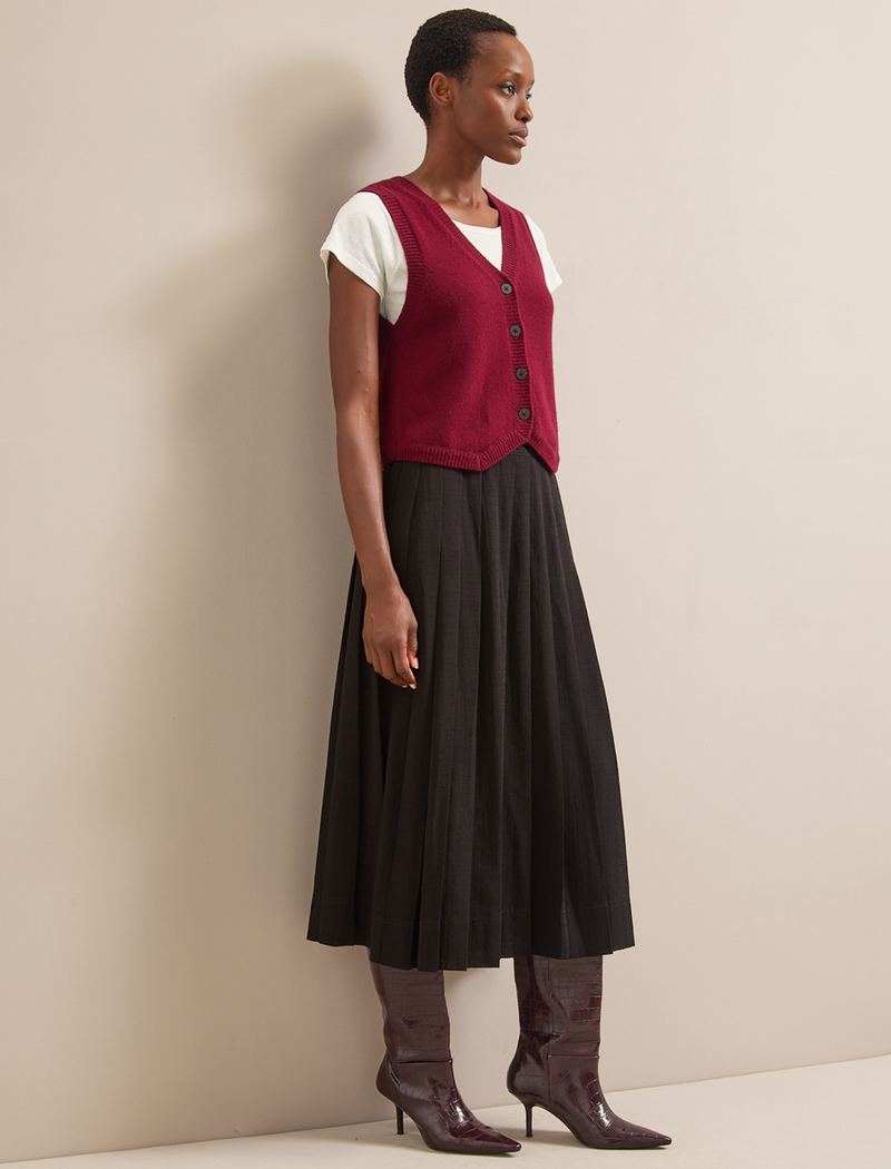 Georgie Techni Voile Maxi Skirt - Black