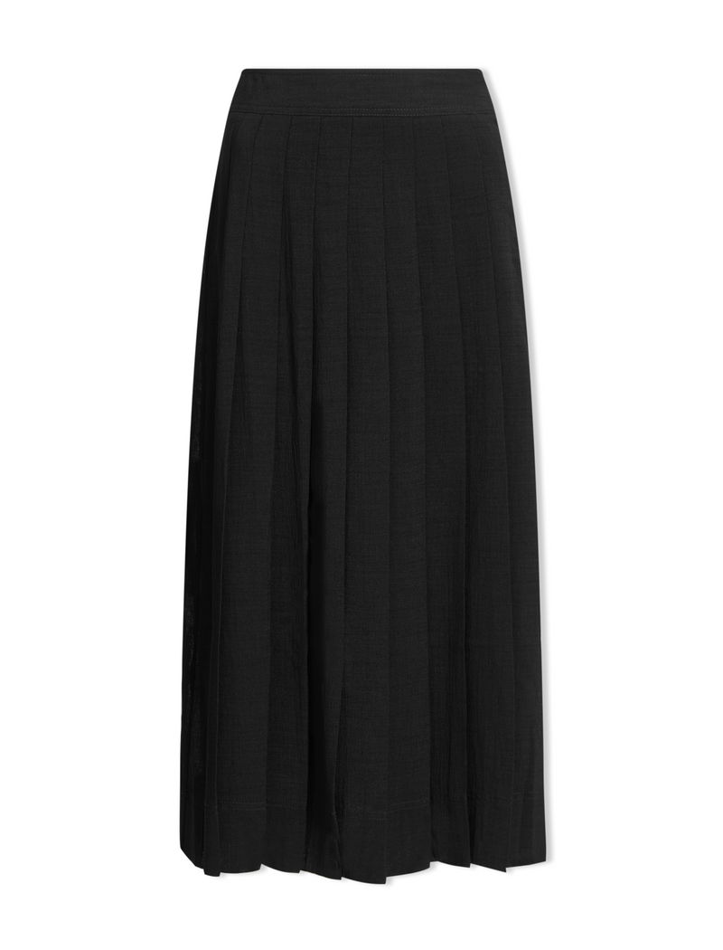 Georgie Techni Voile Maxi Skirt - Black