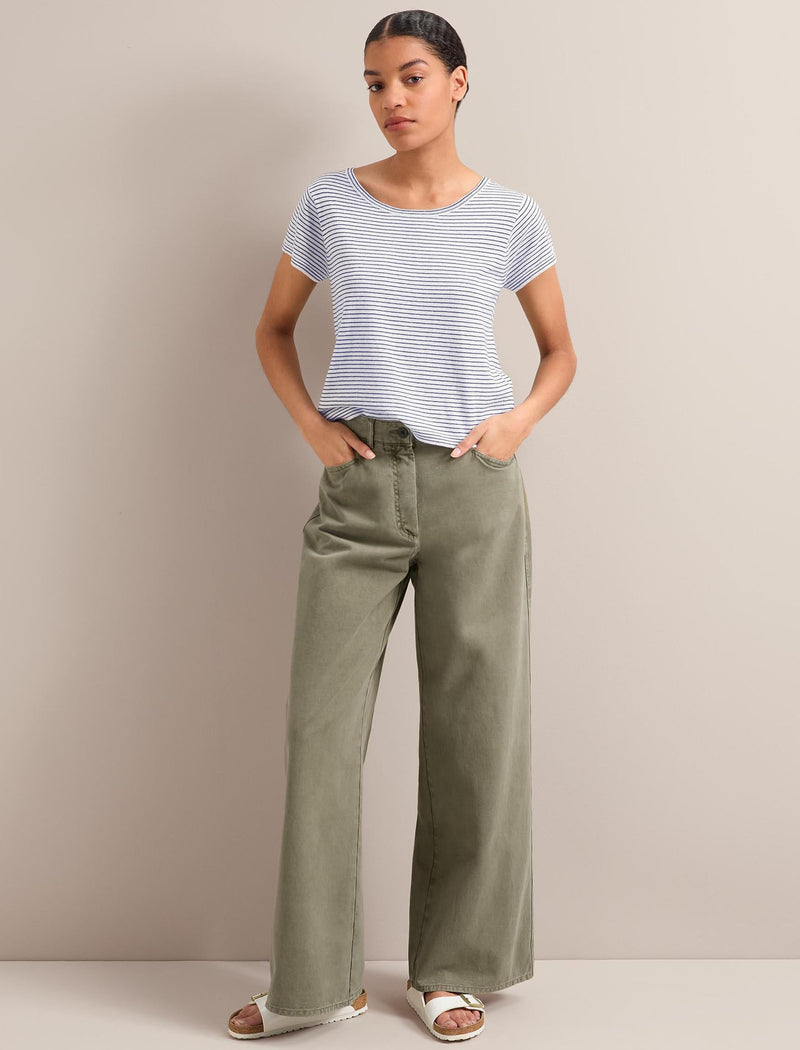Hayden Cotton Twill Trouser - Khaki