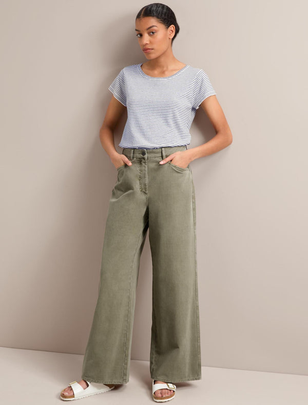 Hayden Cotton Twill Trouser - Khaki