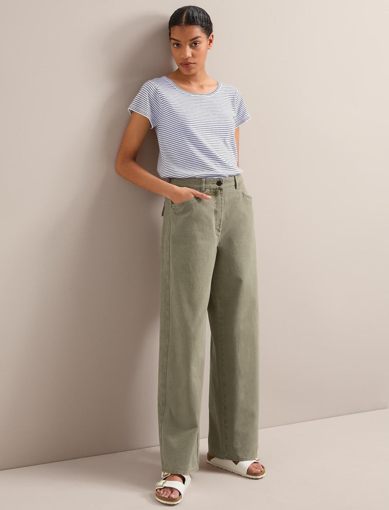 Hayden Cotton Twill Trouser - Khaki