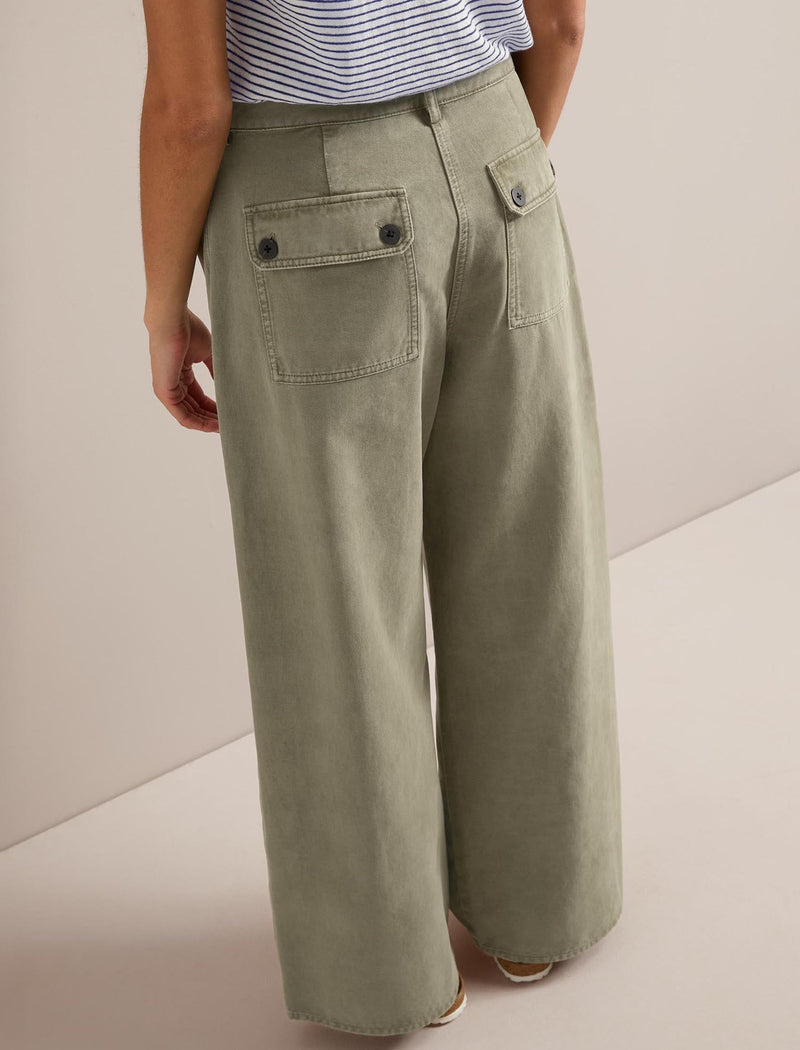 Hayden Cotton Twill Trouser - Khaki