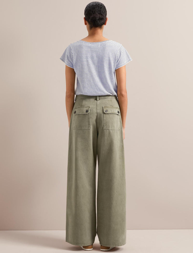 Hayden Cotton Twill Trouser - Khaki