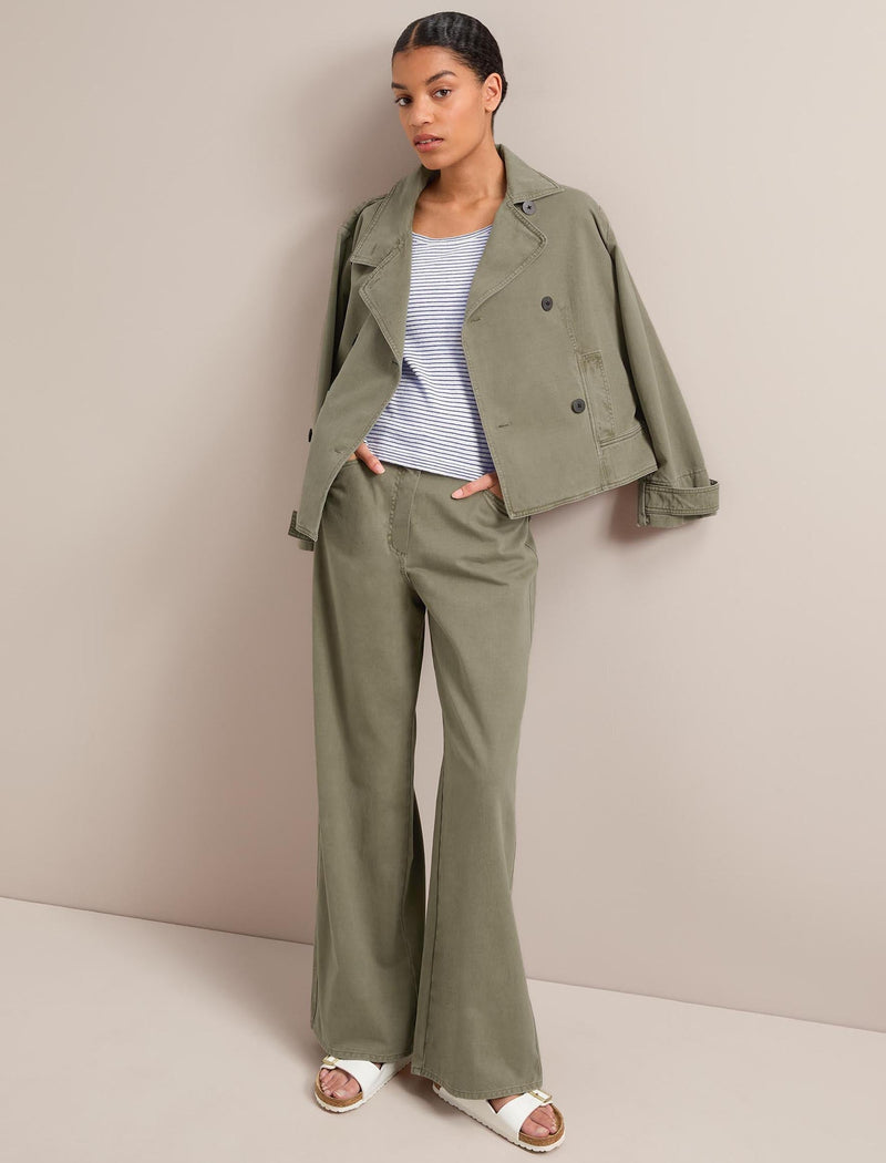 Hayden Cotton Twill Trouser - Khaki