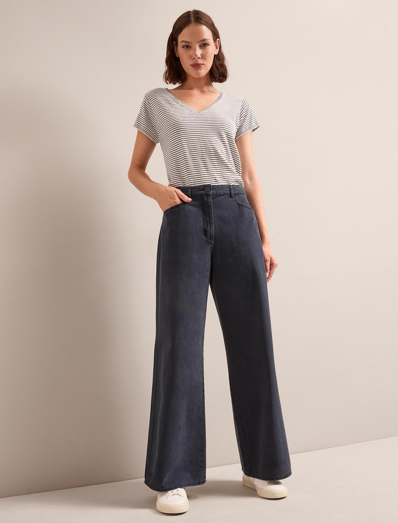 Hayden Cotton Twill Trouser - Navy