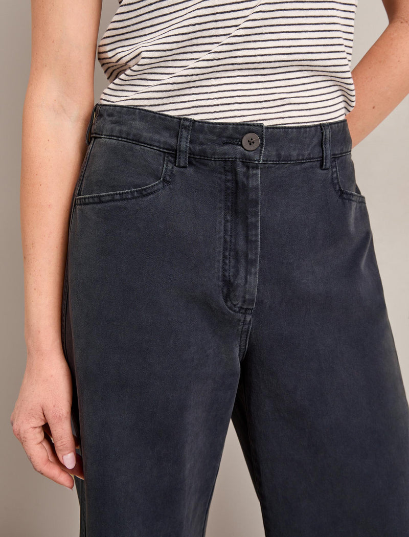 Hayden Cotton Twill Trouser - Navy