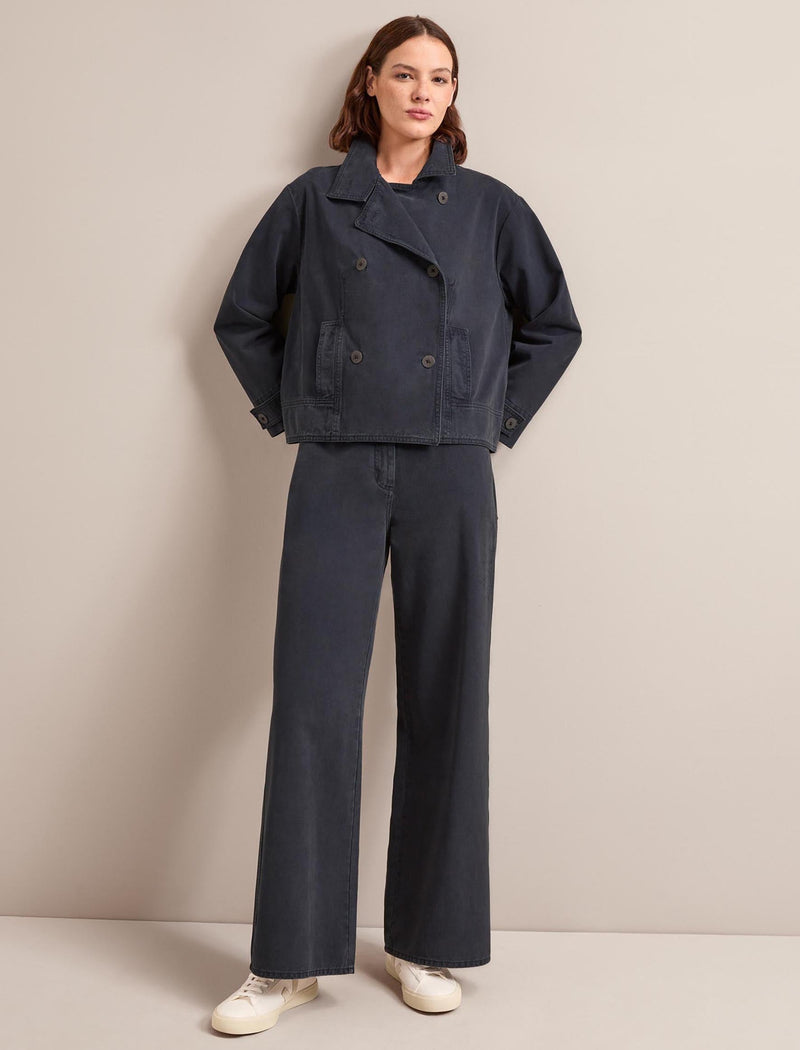 Hayden Cotton Twill Trouser - Navy