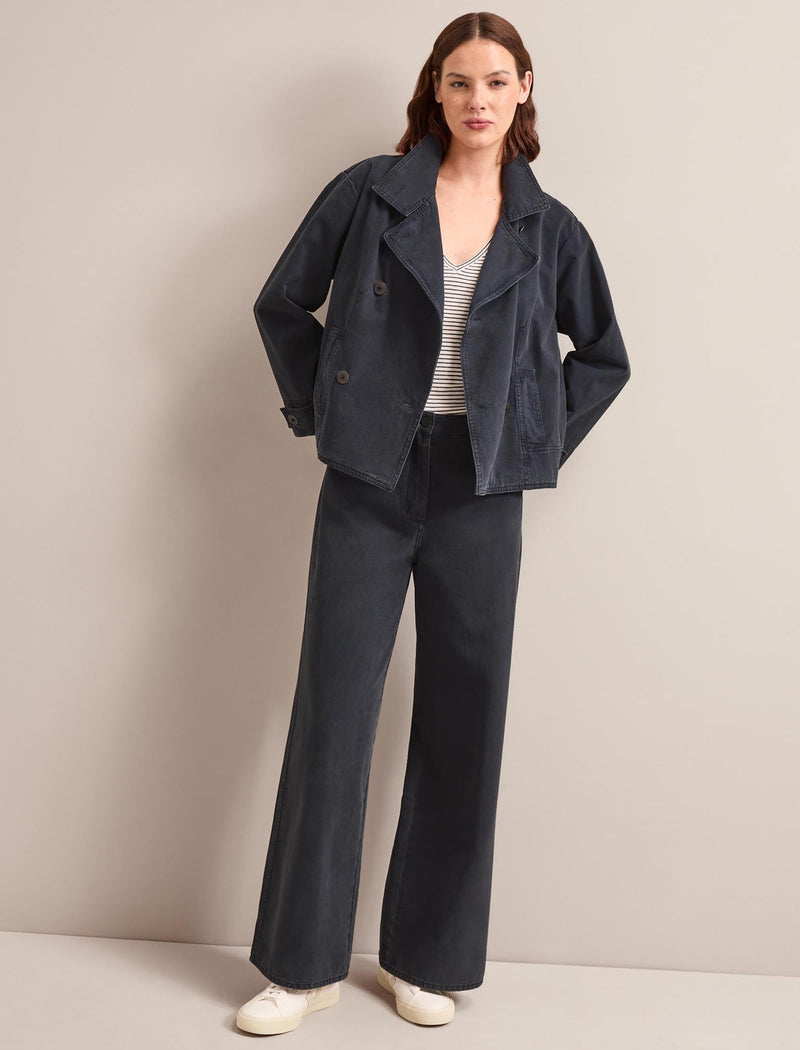 Hayden Cotton Twill Trouser - Navy