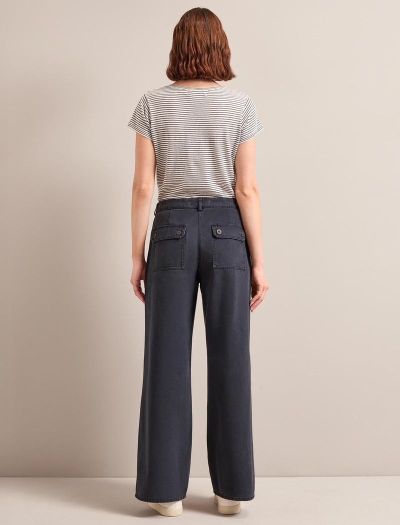 Hayden Cotton Twill Trouser - Navy