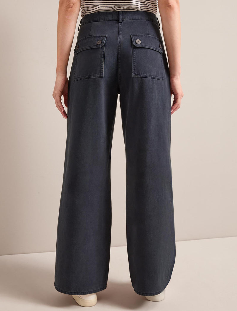 Hayden Cotton Twill Trouser - Navy
