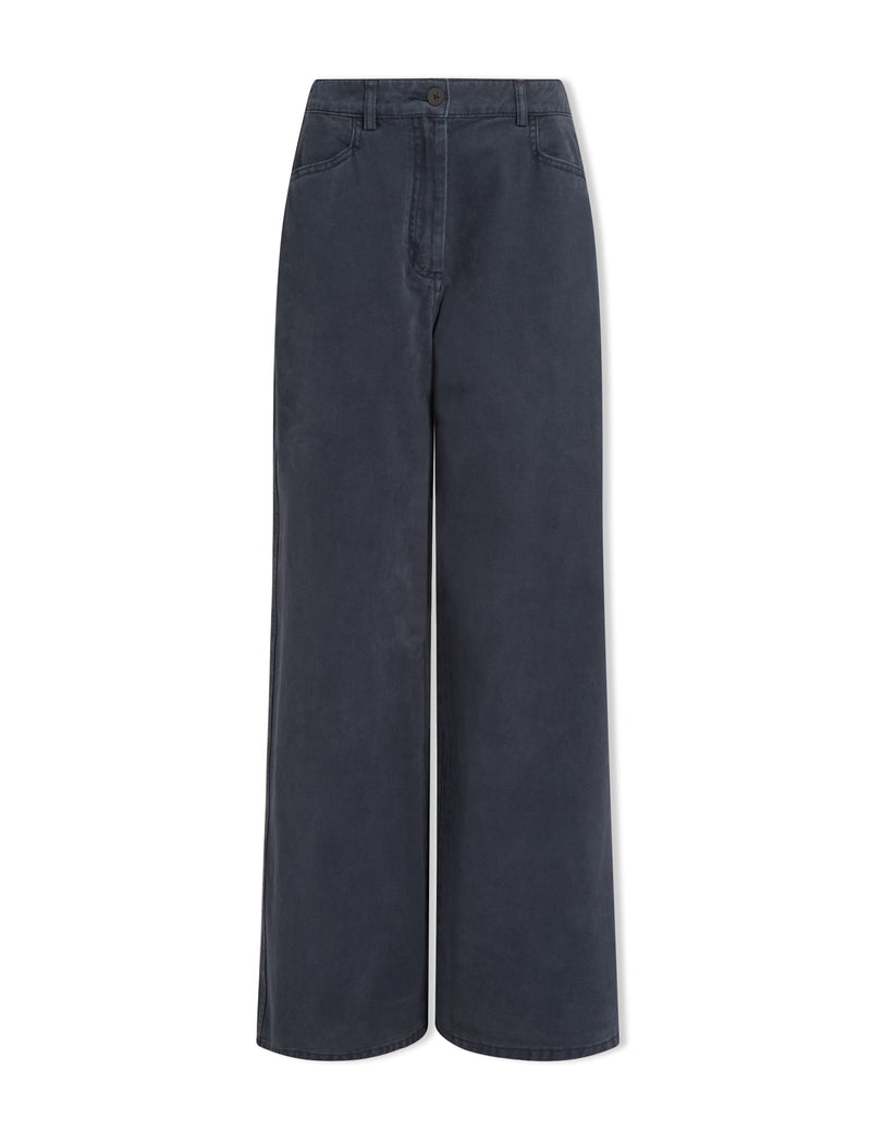 Hayden Cotton Twill Trouser - Navy