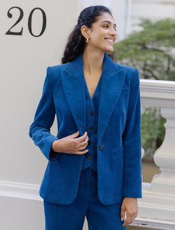 Gene Corduroy Blazer - Blue