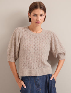 Jolie Alpaca Jumper - Taupe