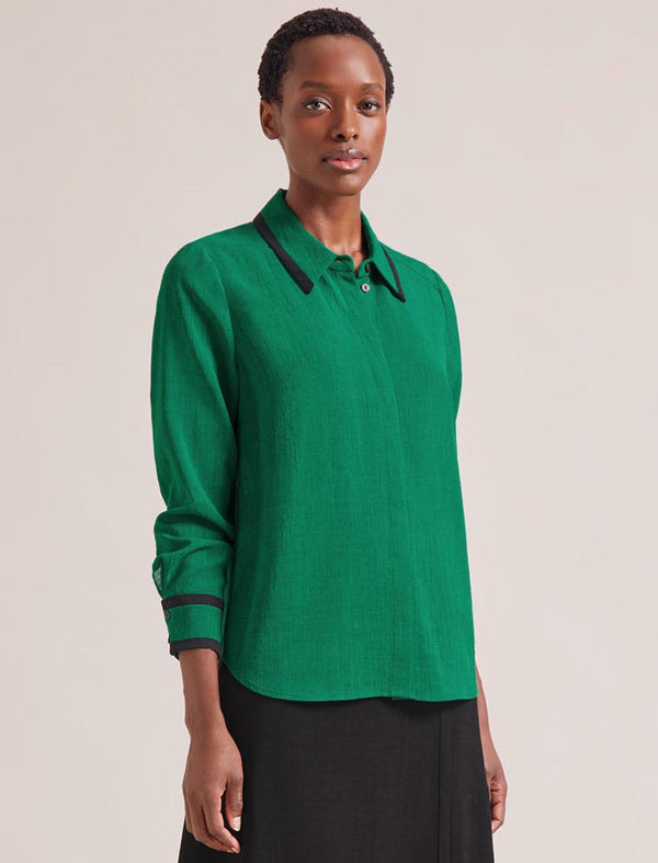 Sullivan Techni Voile Shirt - Emerald Green
