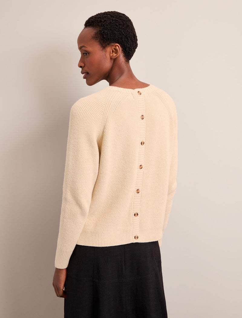 Laurie Cotton Blend Jumper - Buttermilk